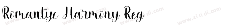 Romantyc Harmony Reg字体转换